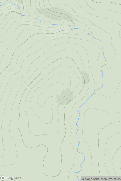 Thumbnail image for Meall Reamhar [Pitlochry to Braemar & Blairgowrie] [NN993759] showing contour plot for surrounding peak